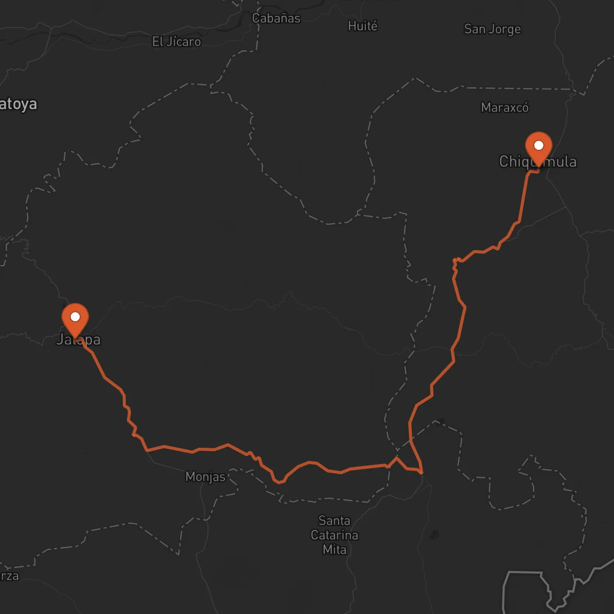 Ruta Chiquimula - Jalapa