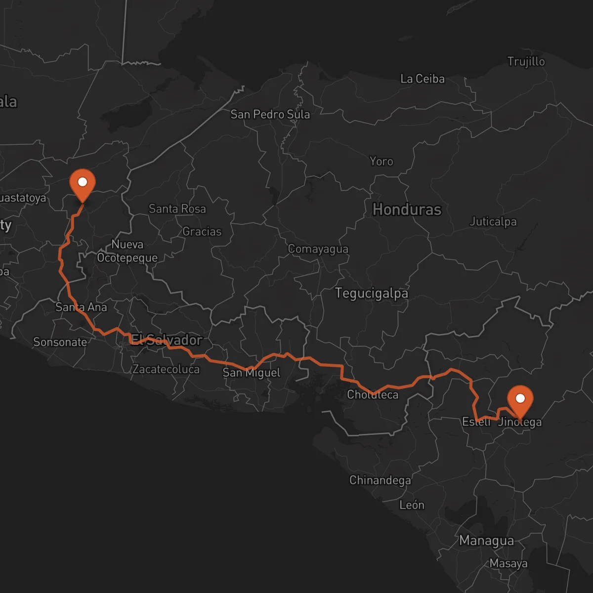 Ruta Jinotega - Chiquimula