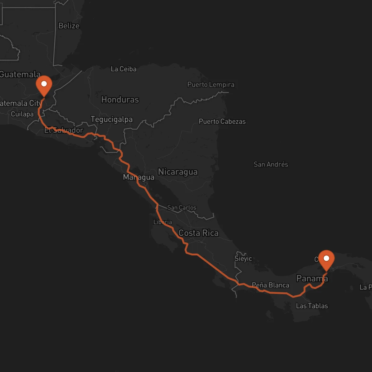 Ruta La Chorrera - Chiquimula