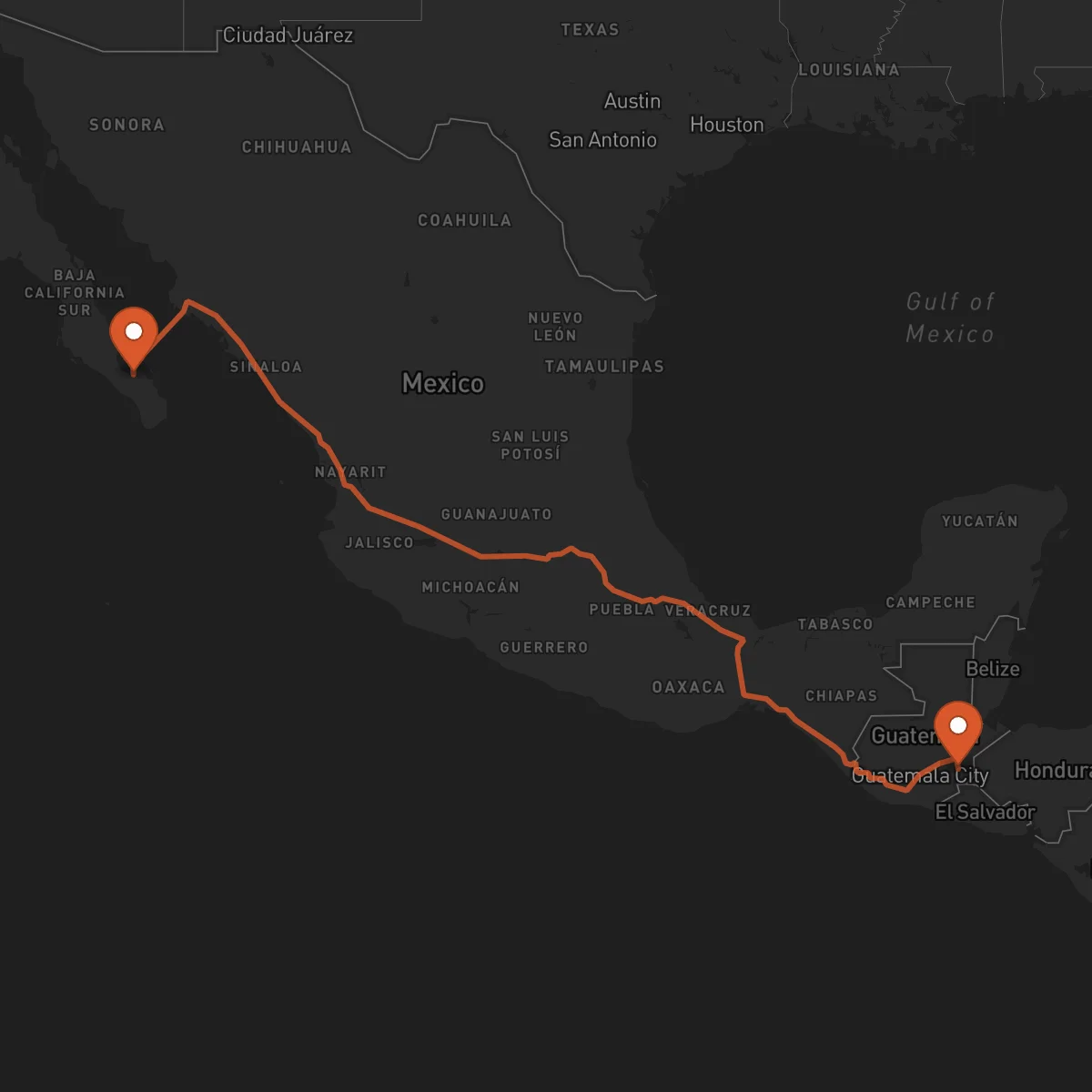 Ruta La Paz - Chiquimula