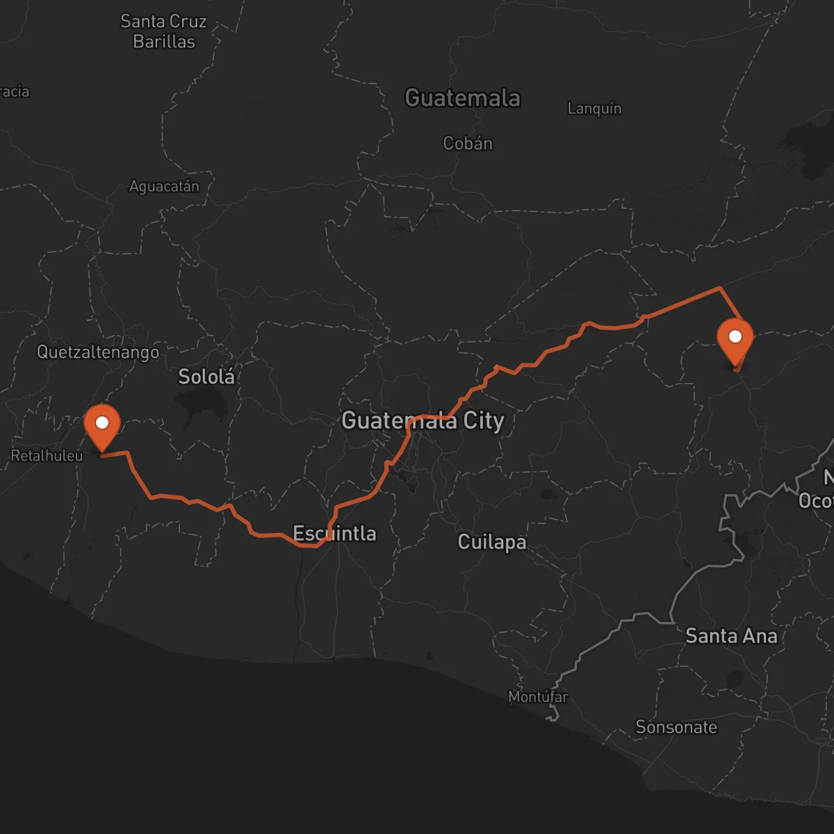 Ruta Chiquimula - Mazatenango