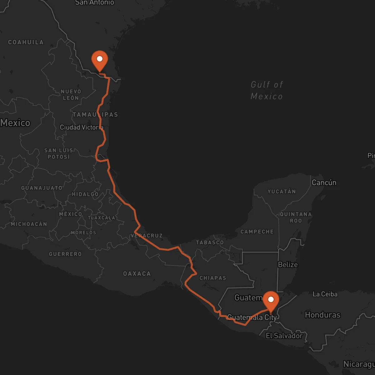 Ruta McAllen - Chiquimula
