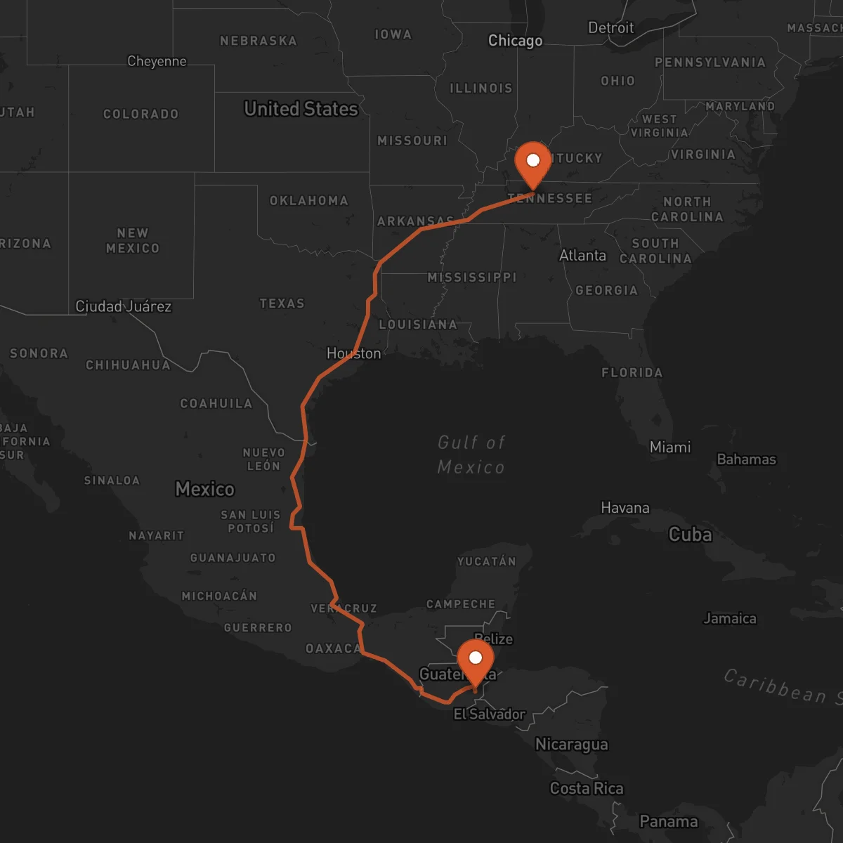 Ruta Chiquimula - Nashville