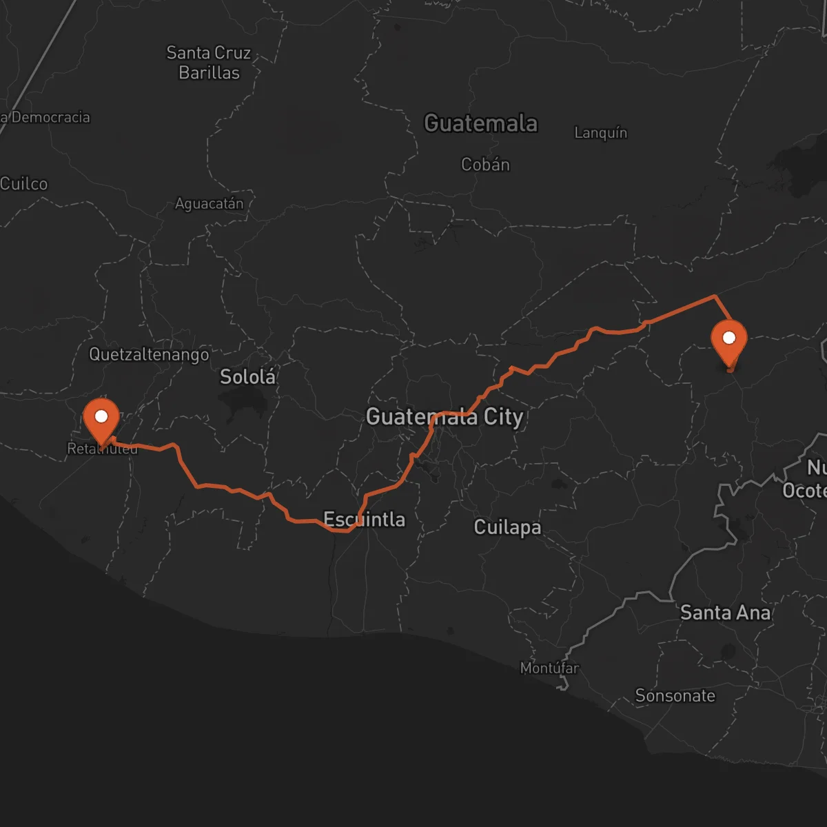 Ruta Chiquimula - Retalhuleu