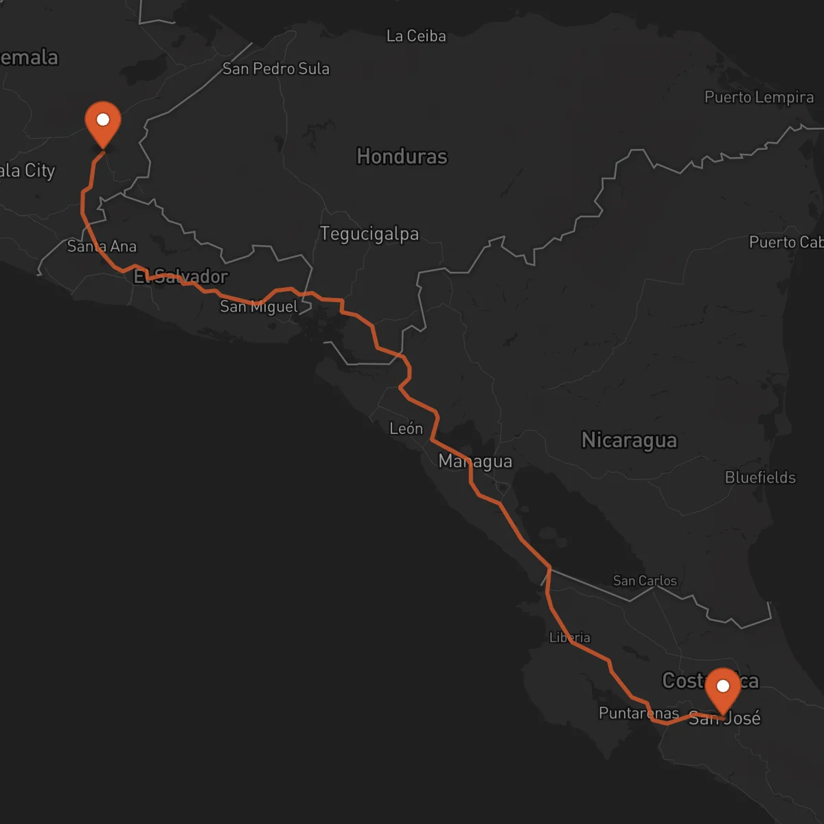 Ruta Chiquimula - San José
