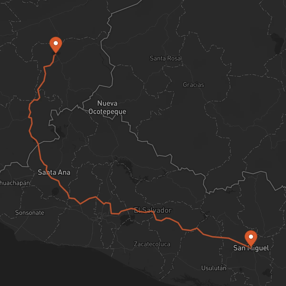 Ruta San Miguel - Chiquimula