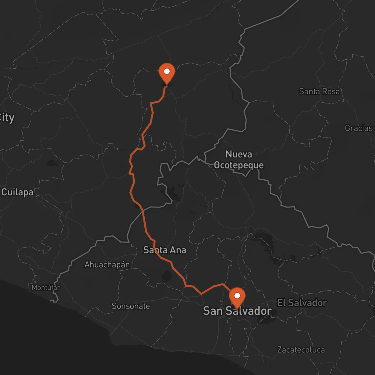 Ruta San Salvador - Chiquimula