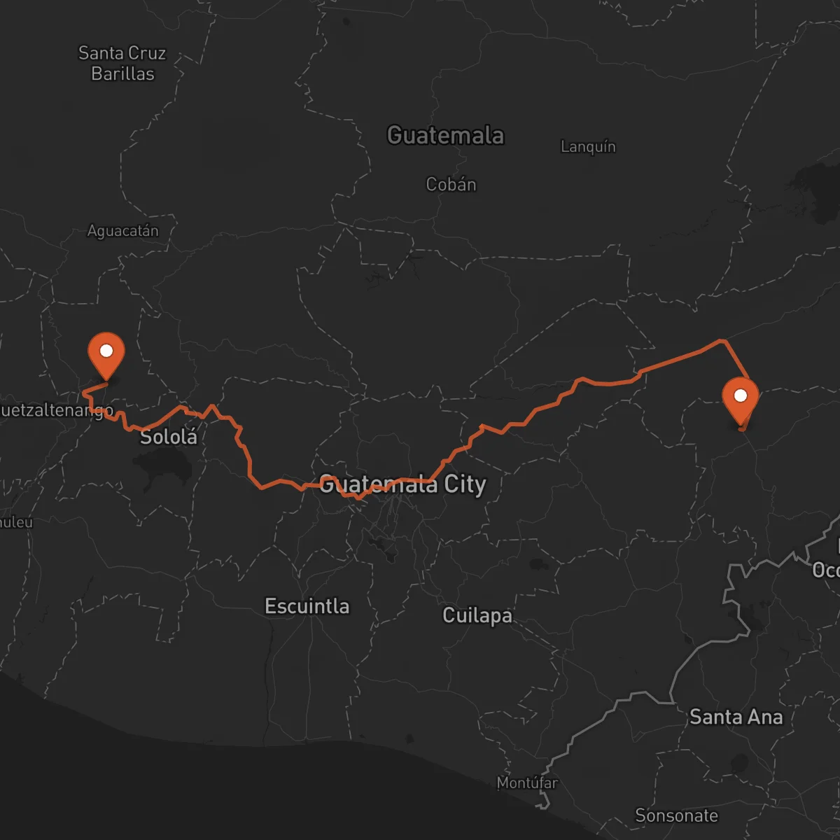 Ruta Chiquimula - Totonicapán