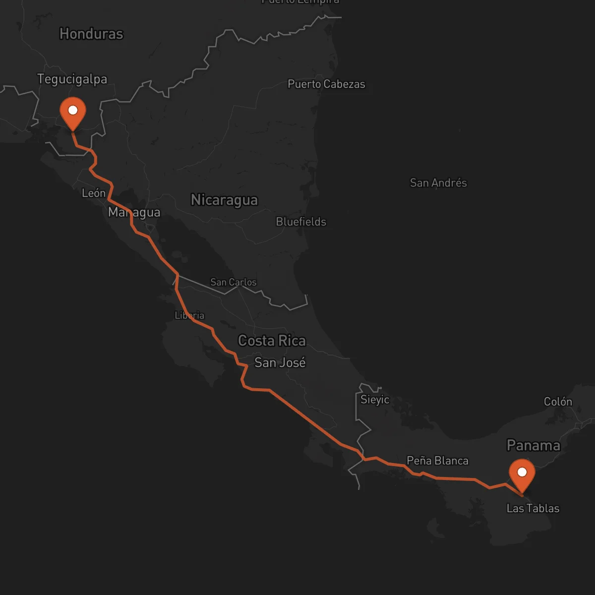 Ruta Chitré - Choluteca