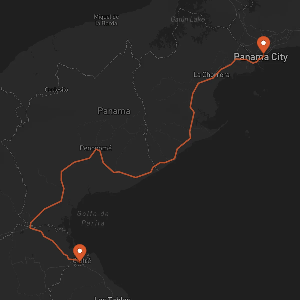 Ruta Panama - Chitré