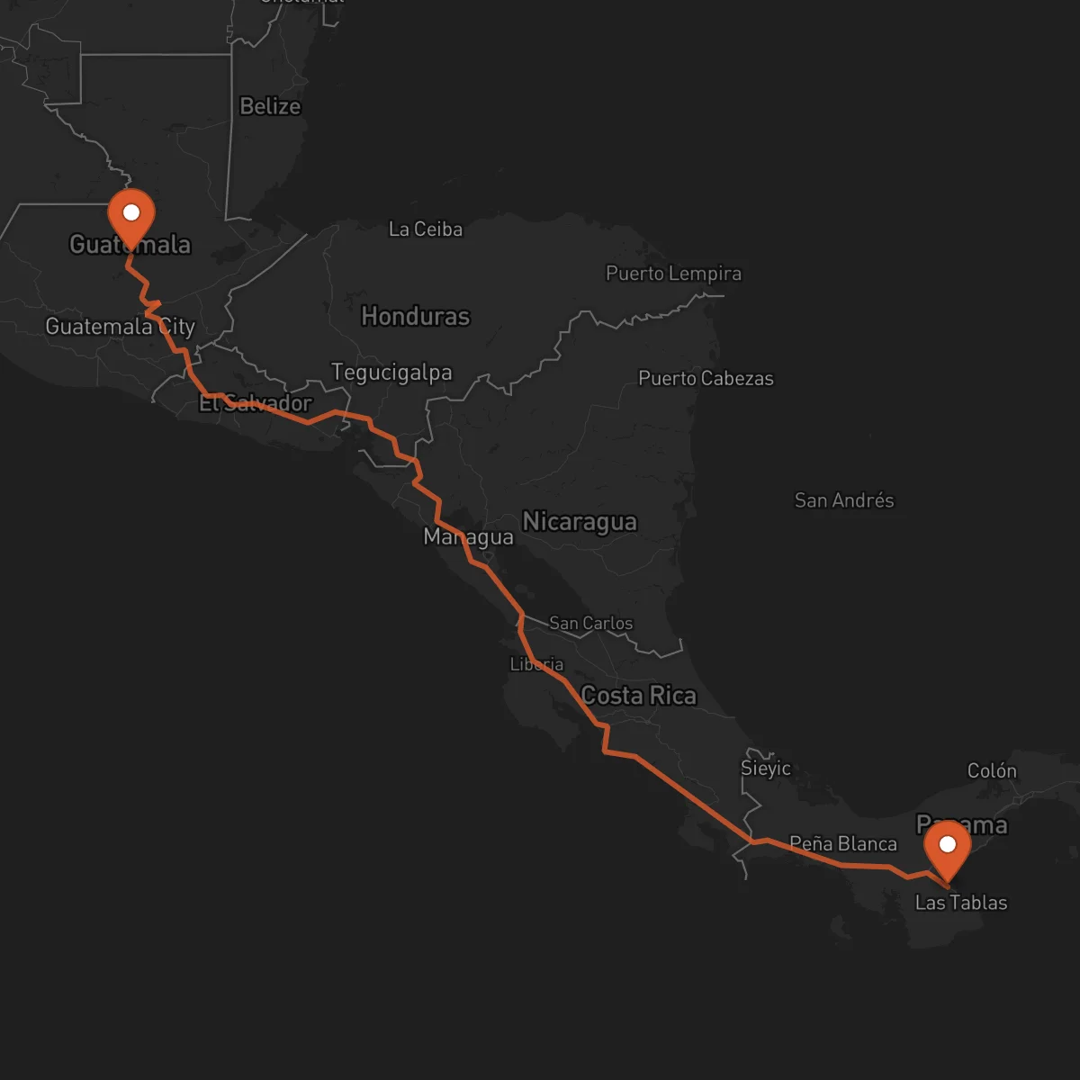 Ruta Chitré - Cobán