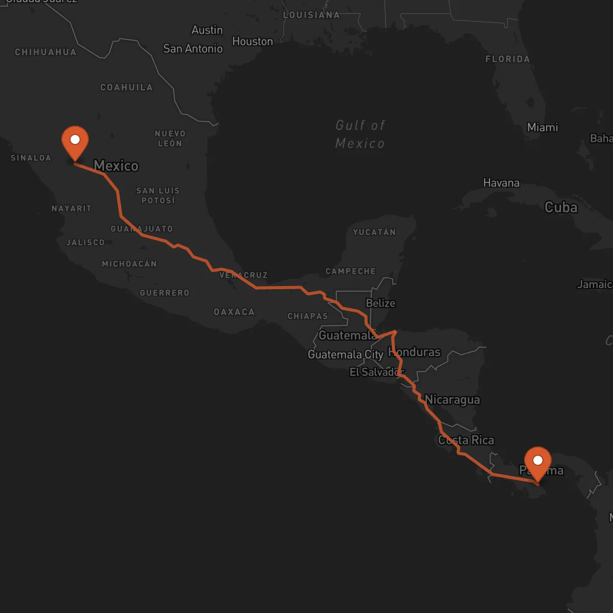 Ruta Chitré - Durango