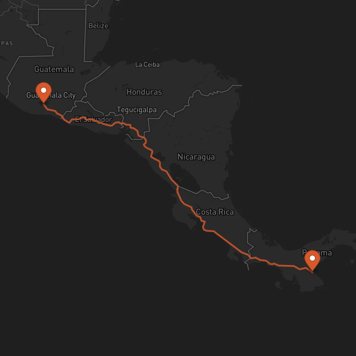 Ruta Chitré - Escuintla