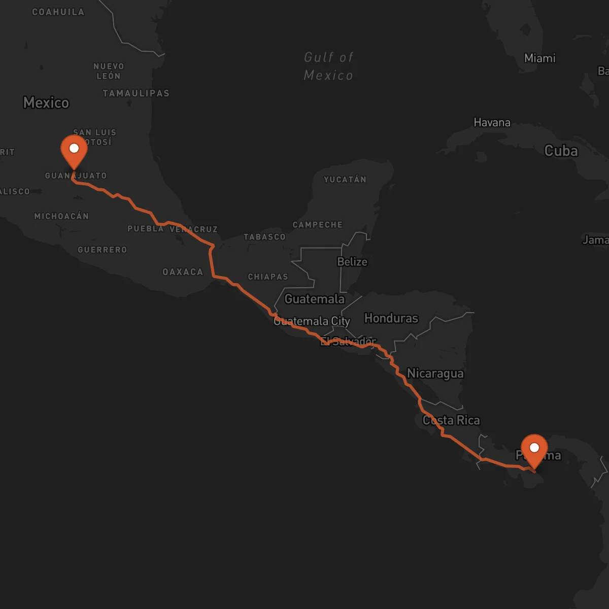 Ruta Chitré - Guanajuato