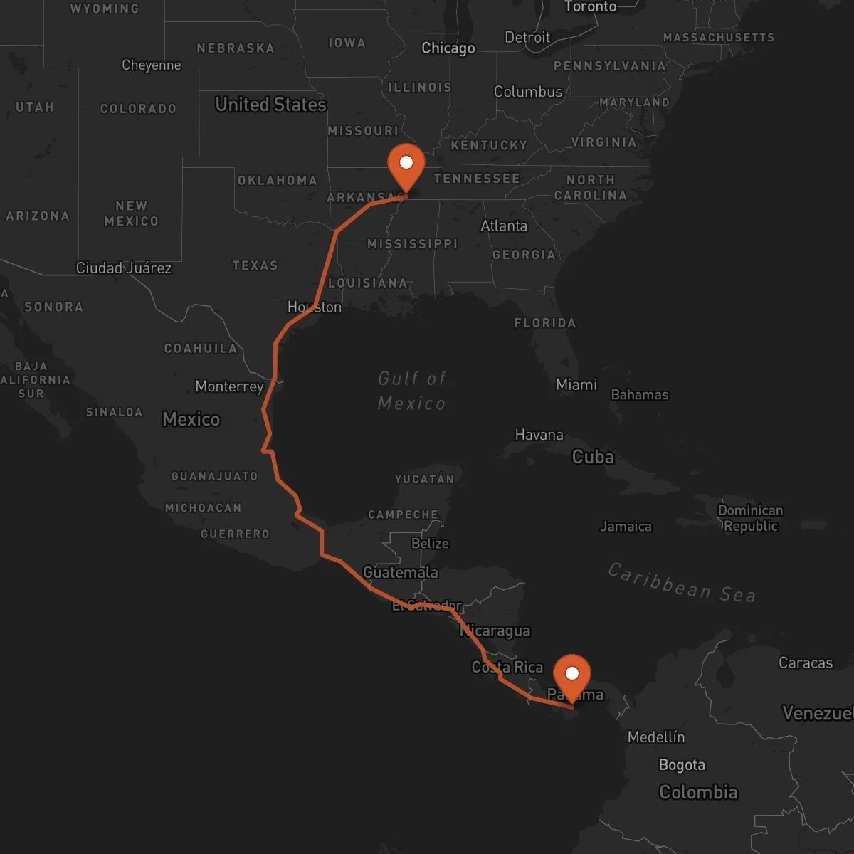 Ruta Chitré - Memphis