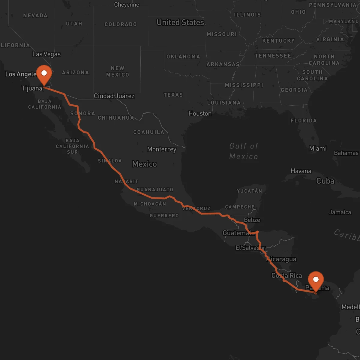 Ruta Chitré - Mexicali
