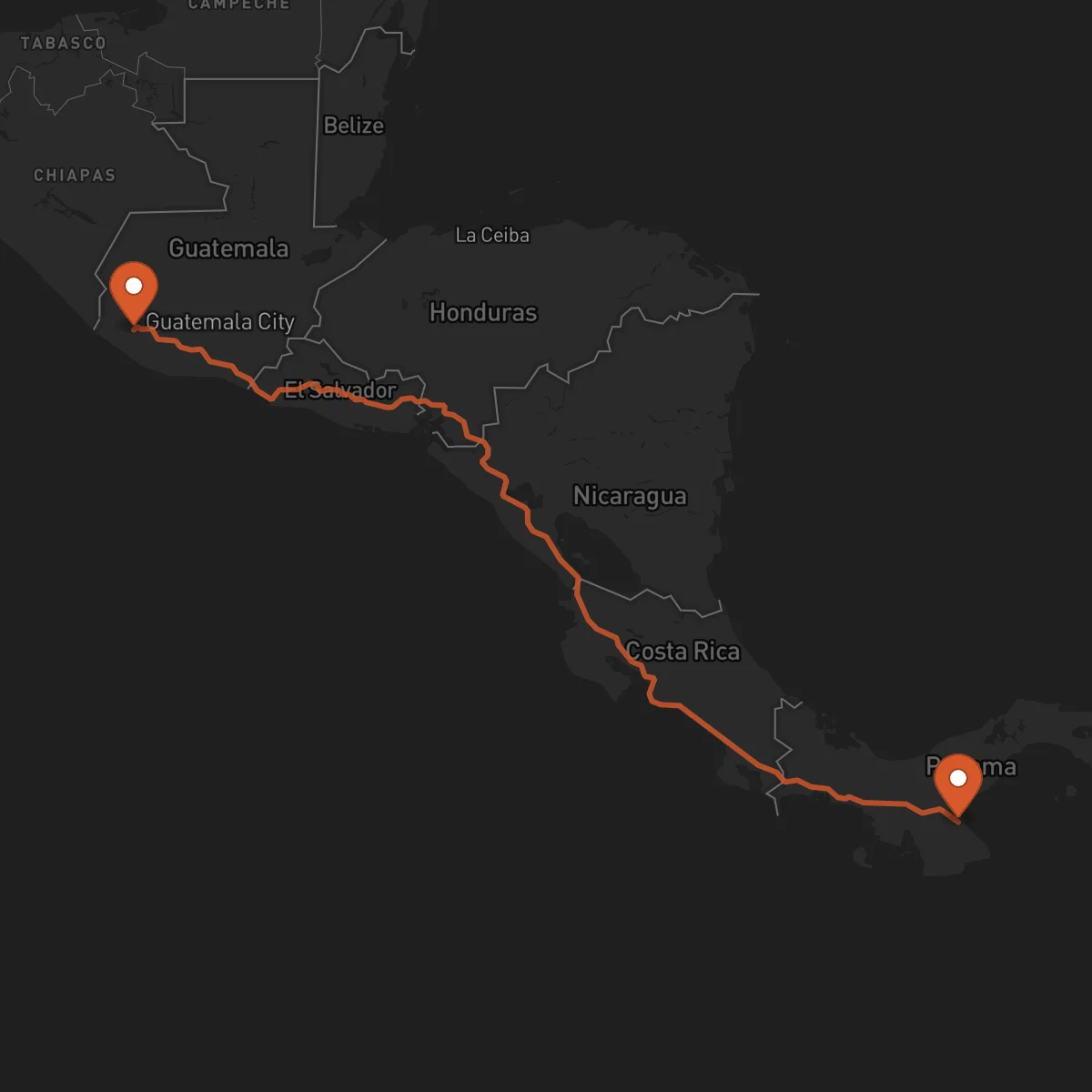 Ruta Chitré - Retalhuleu