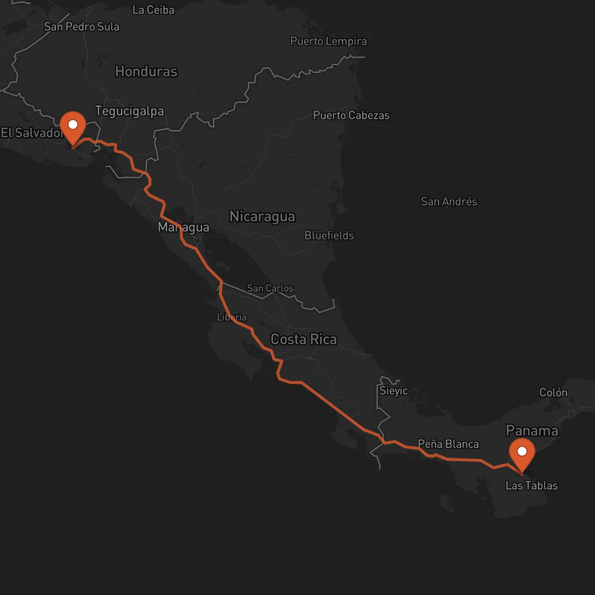 Ruta Chitré - San Miguel