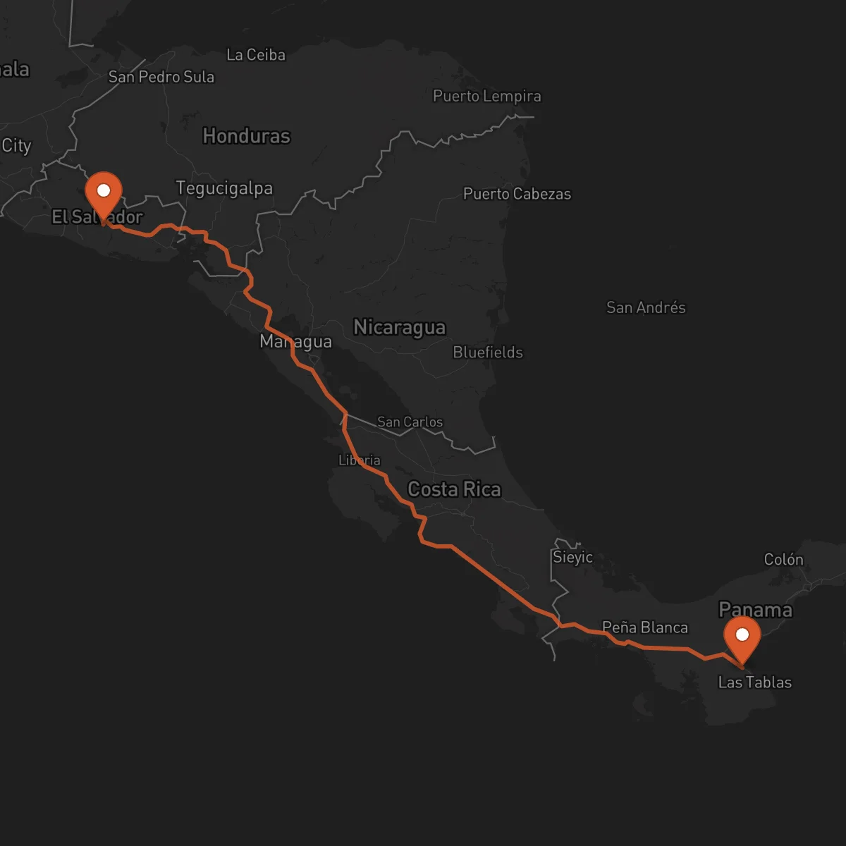 Ruta San Vicente - Chitré