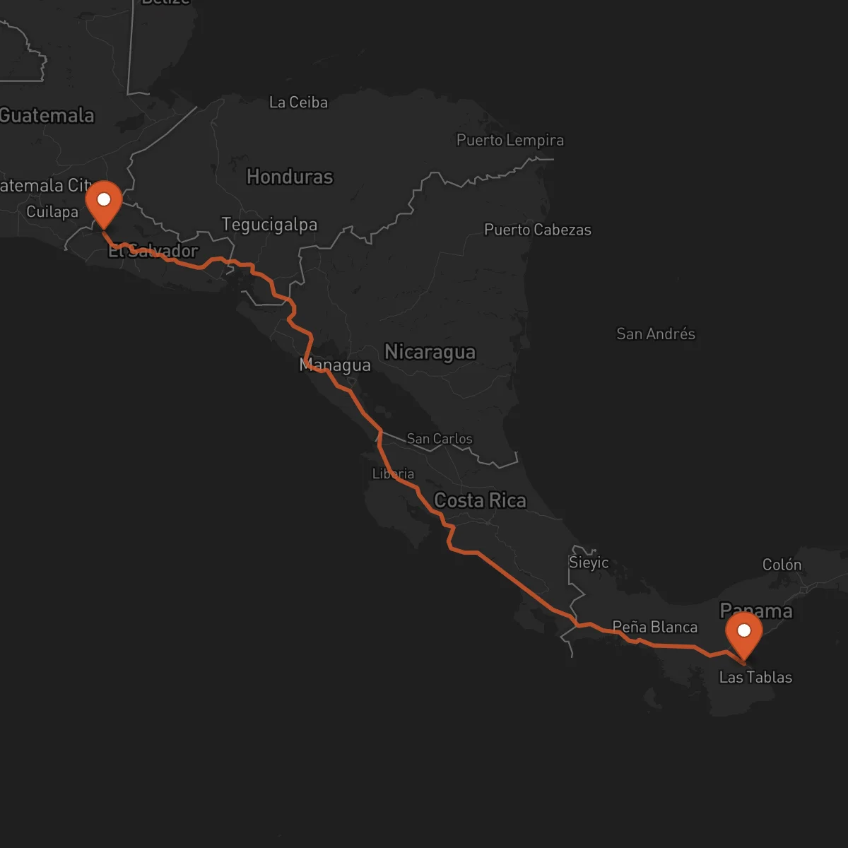 Ruta Chitré - Santa Ana