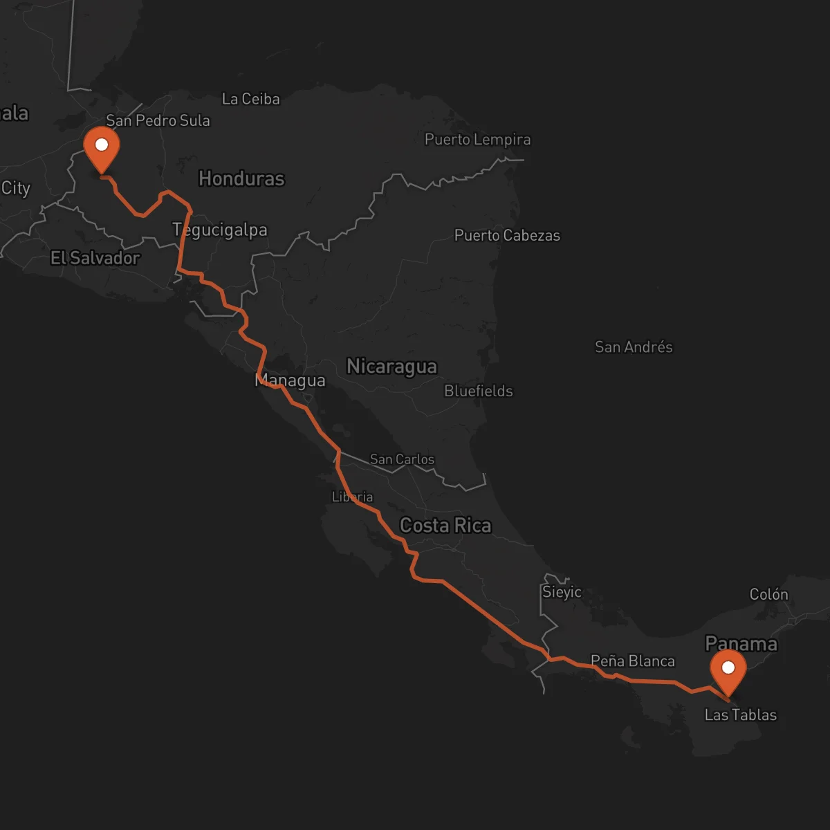 Ruta Santa Rosa de Copán - Chitré