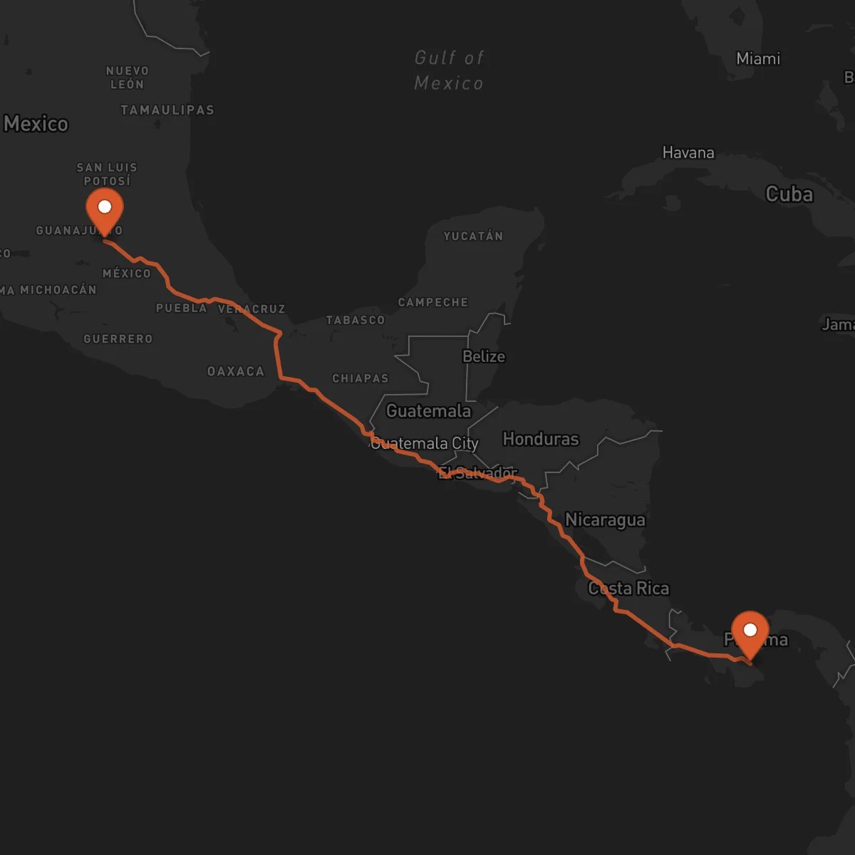 Ruta Chitré - Querétaro