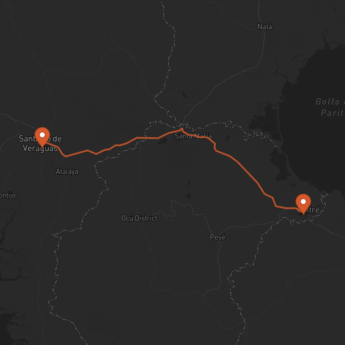 Ruta Chitré - Santiago de Veraguas