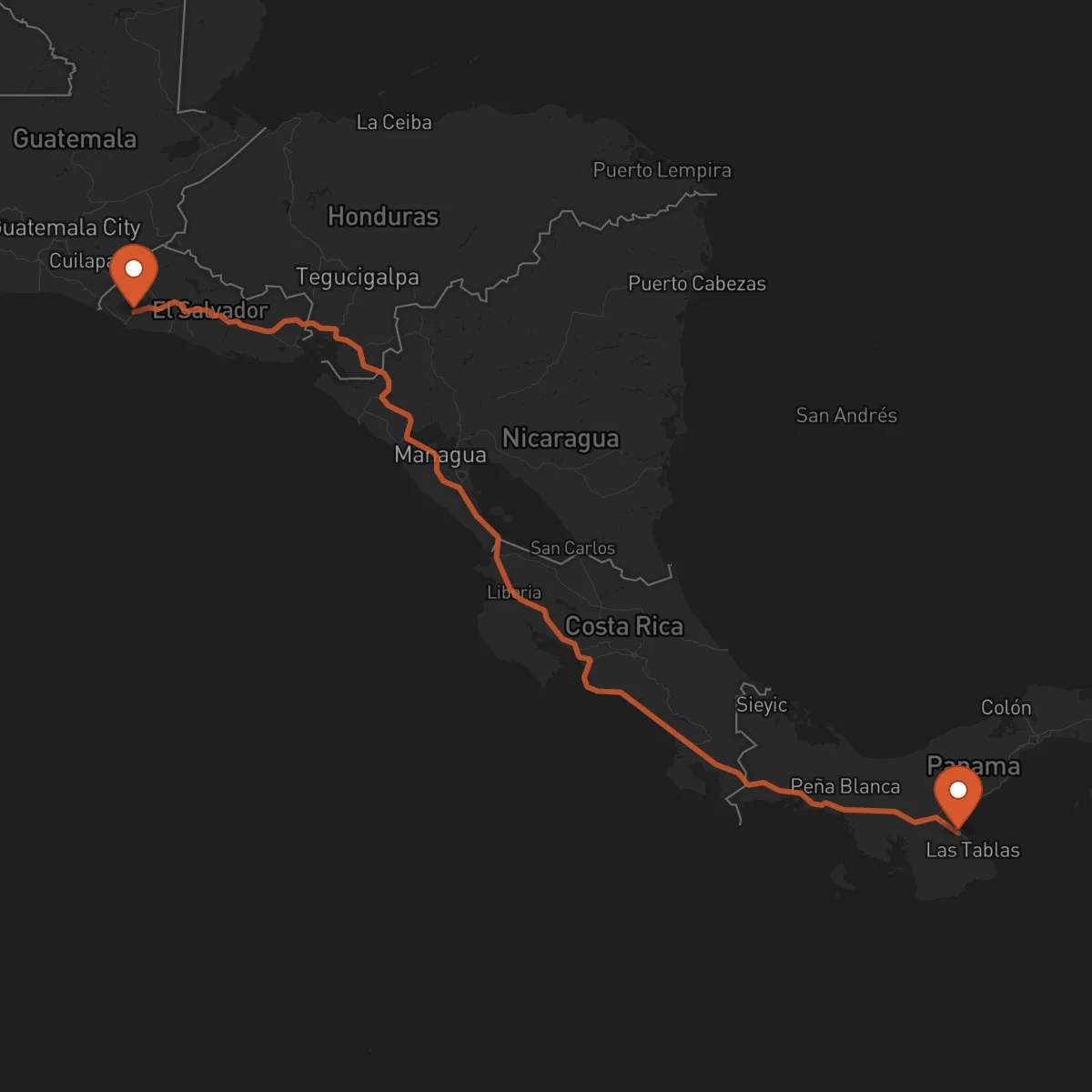 Ruta Chitré - Sonsonate