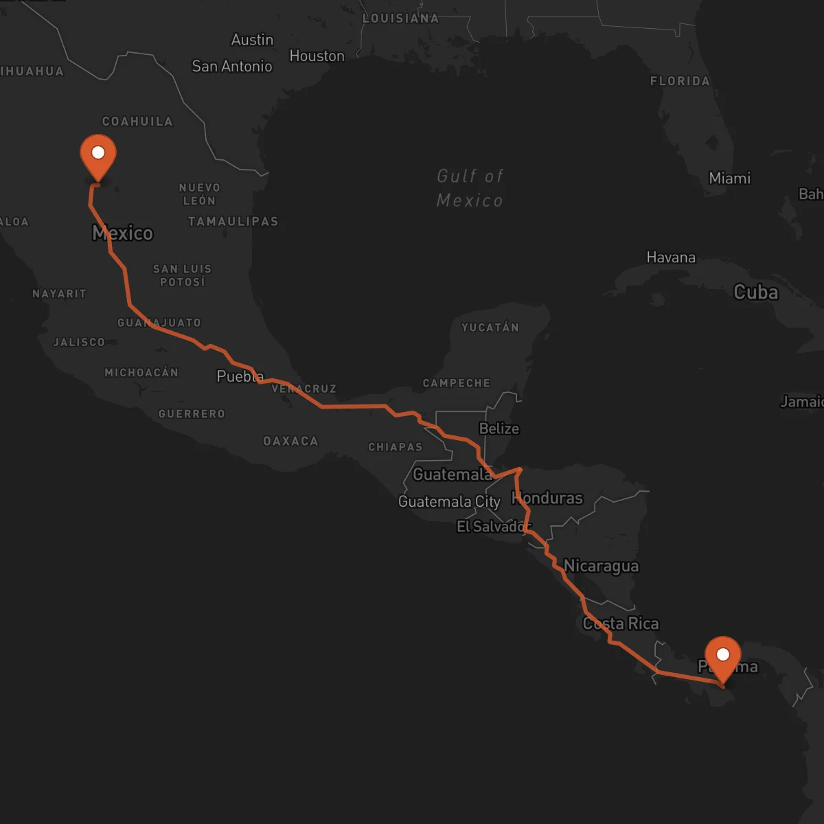 Ruta Chitré - Torreón