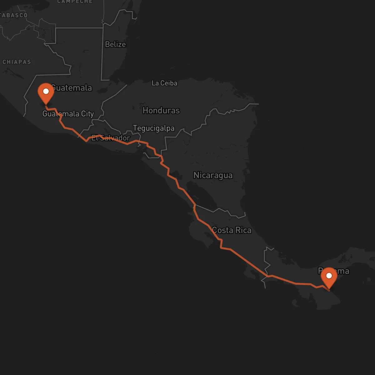 Ruta Chitré - Totonicapán