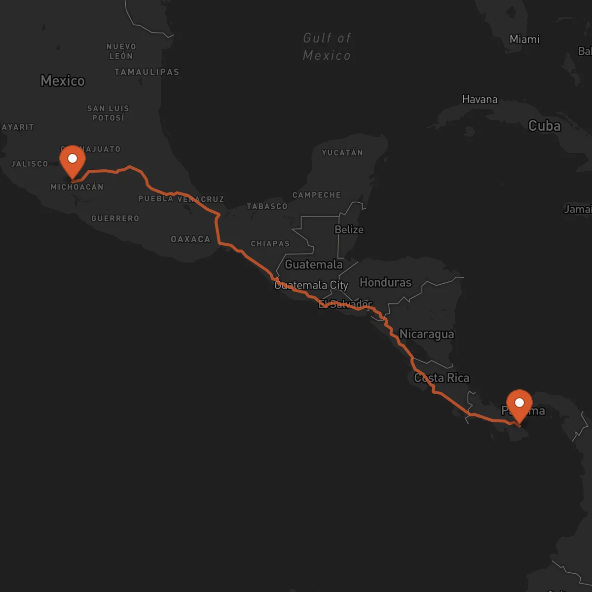 Ruta Uruapan - Chitré