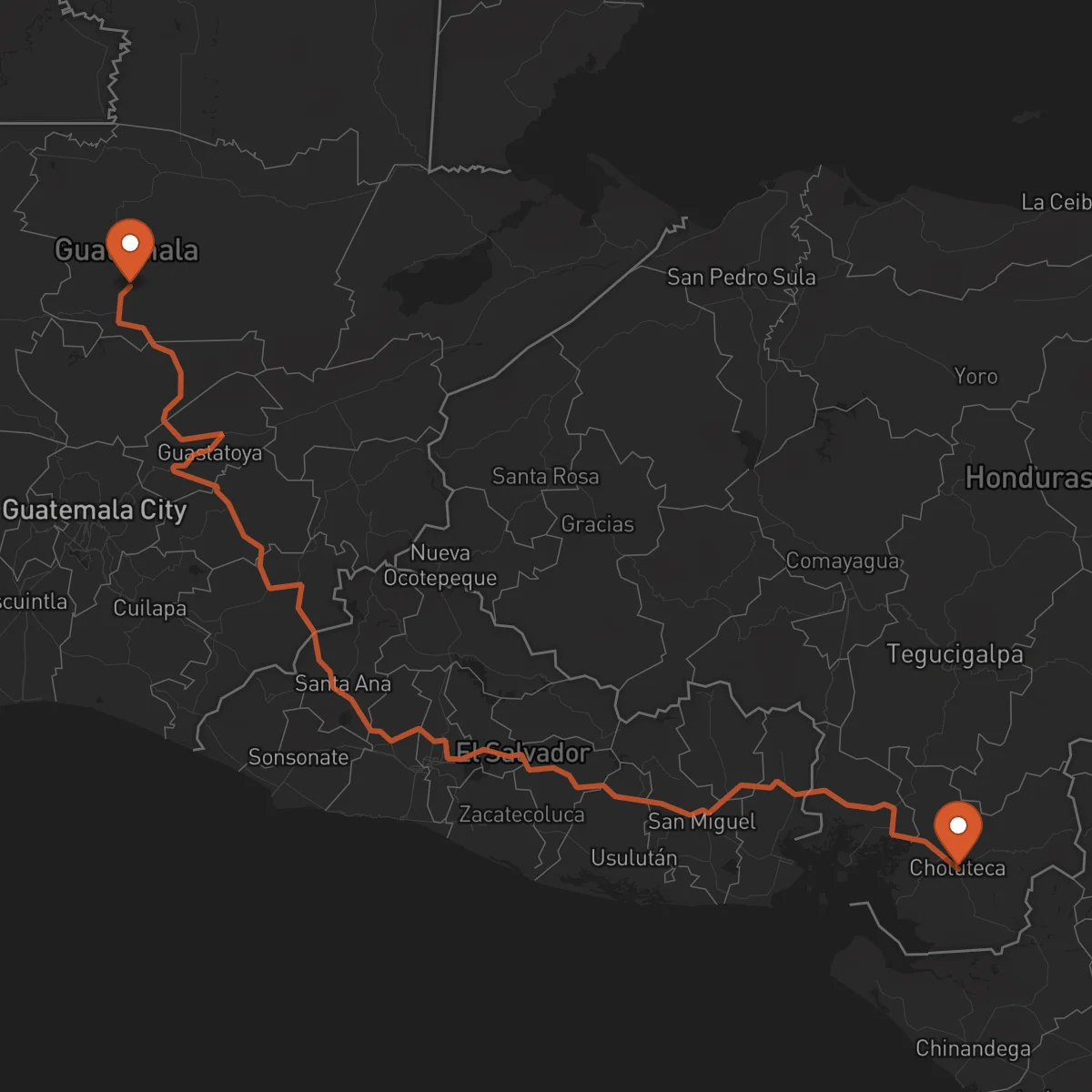 Ruta Cobán - Choluteca