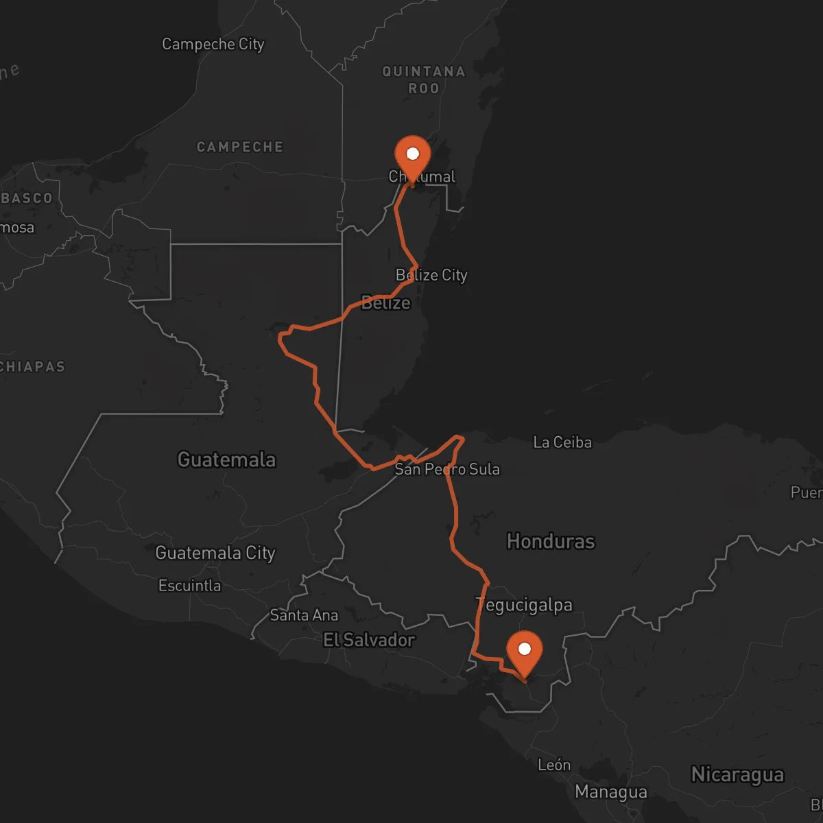 Ruta Choluteca - Corozal Town