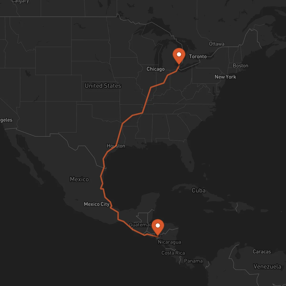 Ruta Choluteca - Detroit