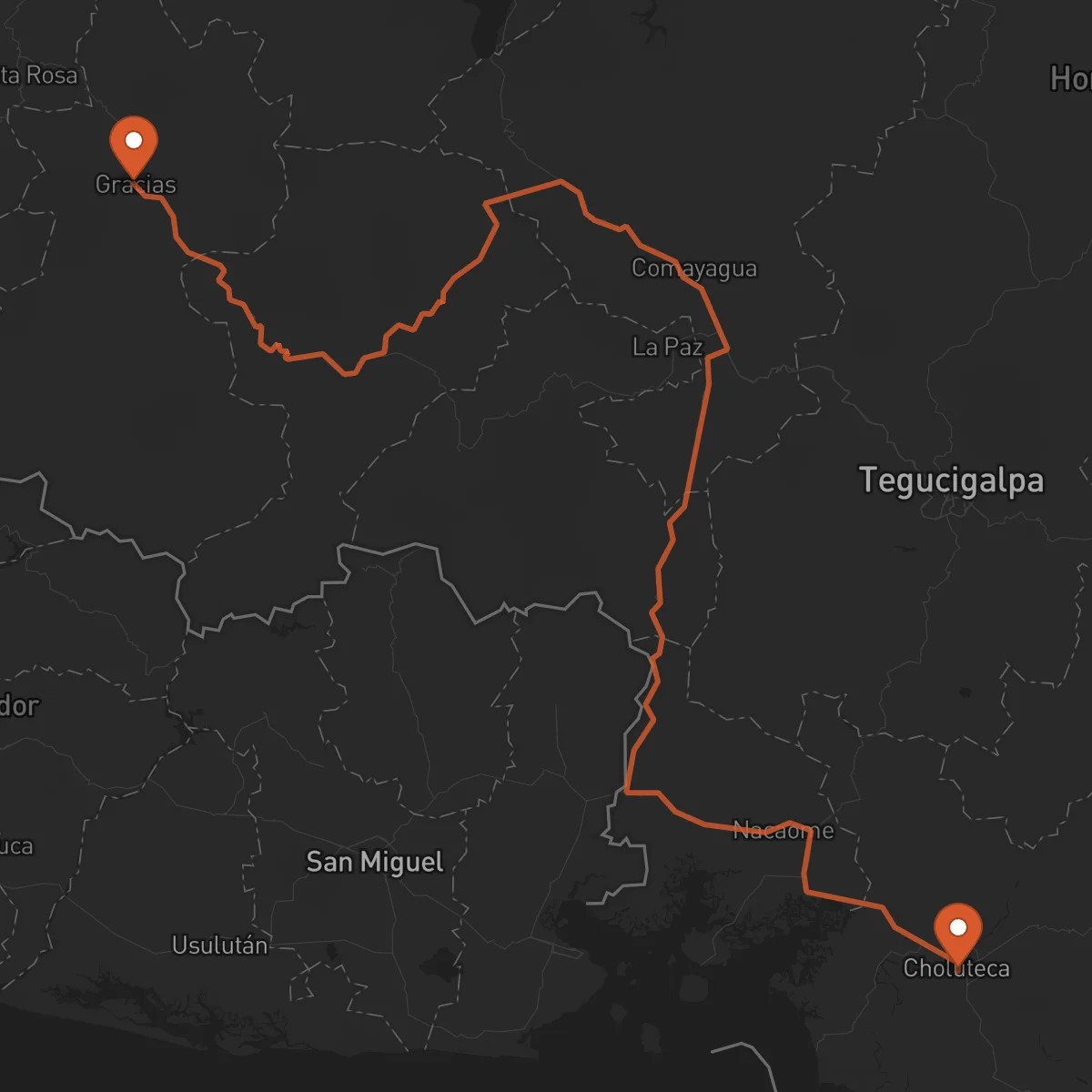 Ruta Choluteca - Gracias