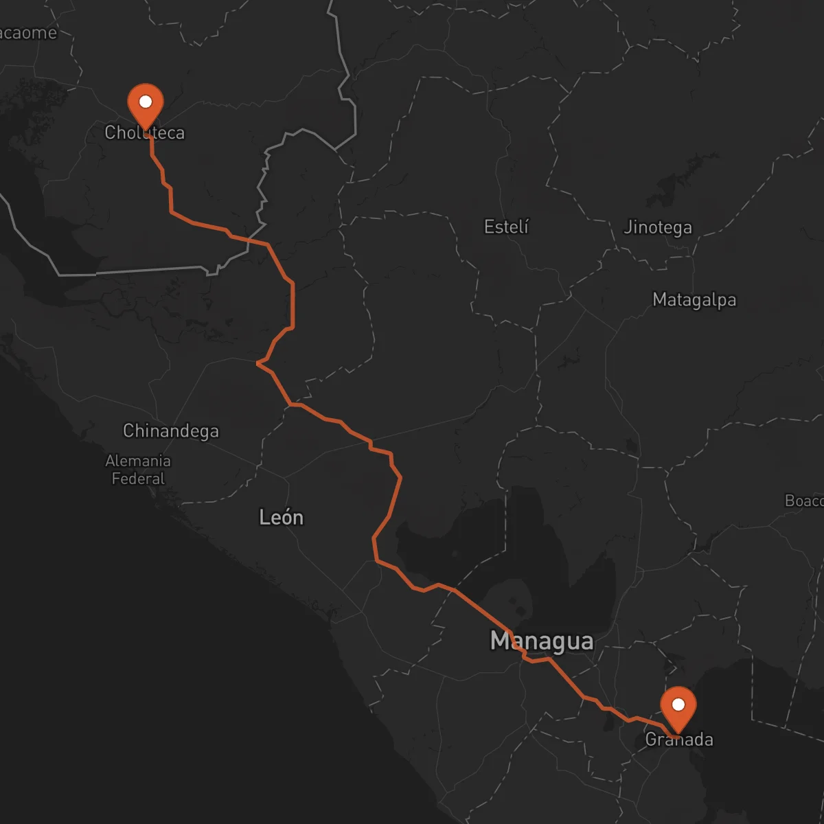 Ruta Choluteca - Granada