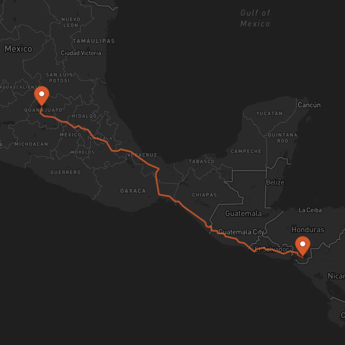 Ruta Choluteca - Guanajuato