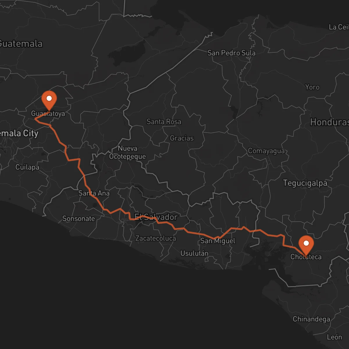 Ruta Choluteca - Guastatoya