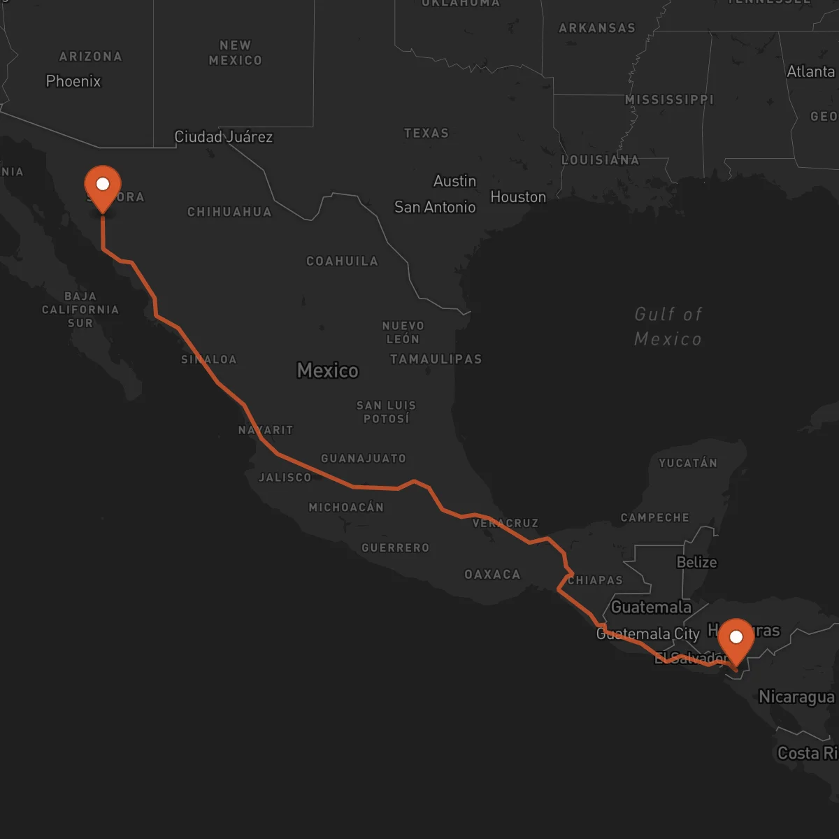 Ruta Choluteca - Hermosillo