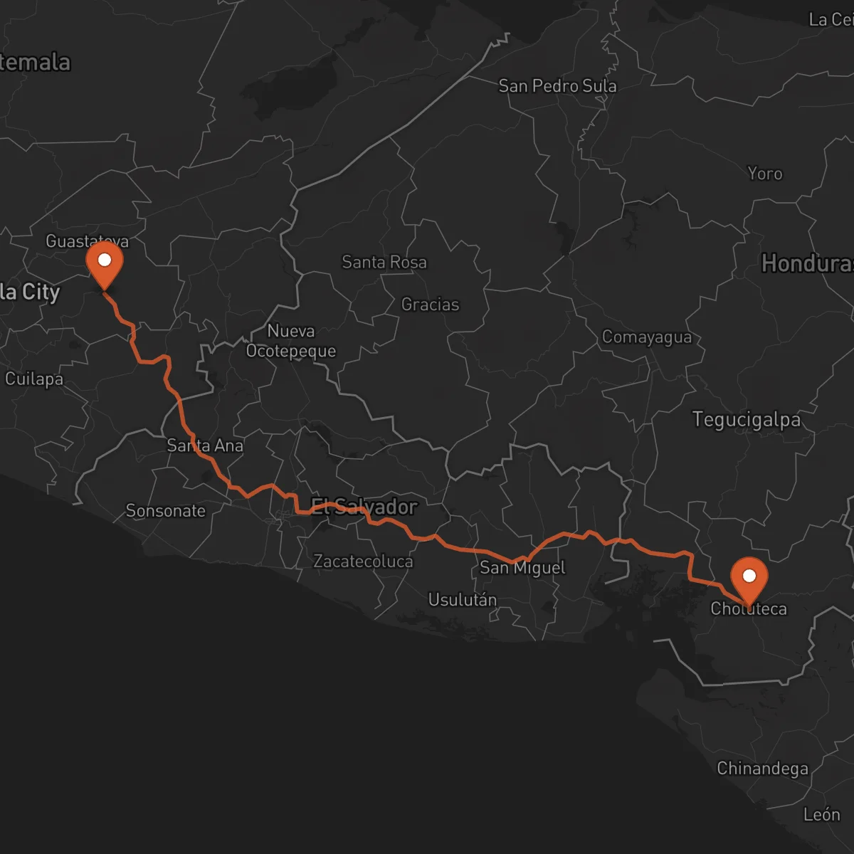 Ruta Choluteca - Jalapa