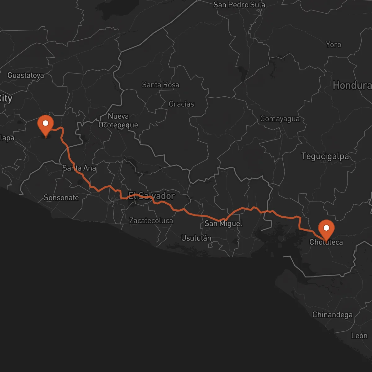 Ruta Choluteca - Jutiapa