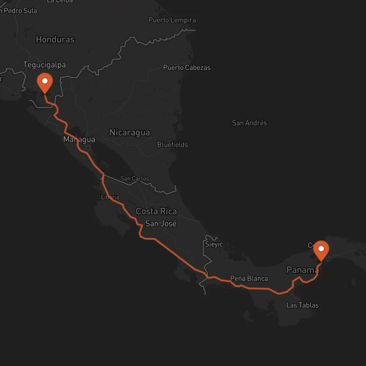 Ruta Choluteca - La Chorrera