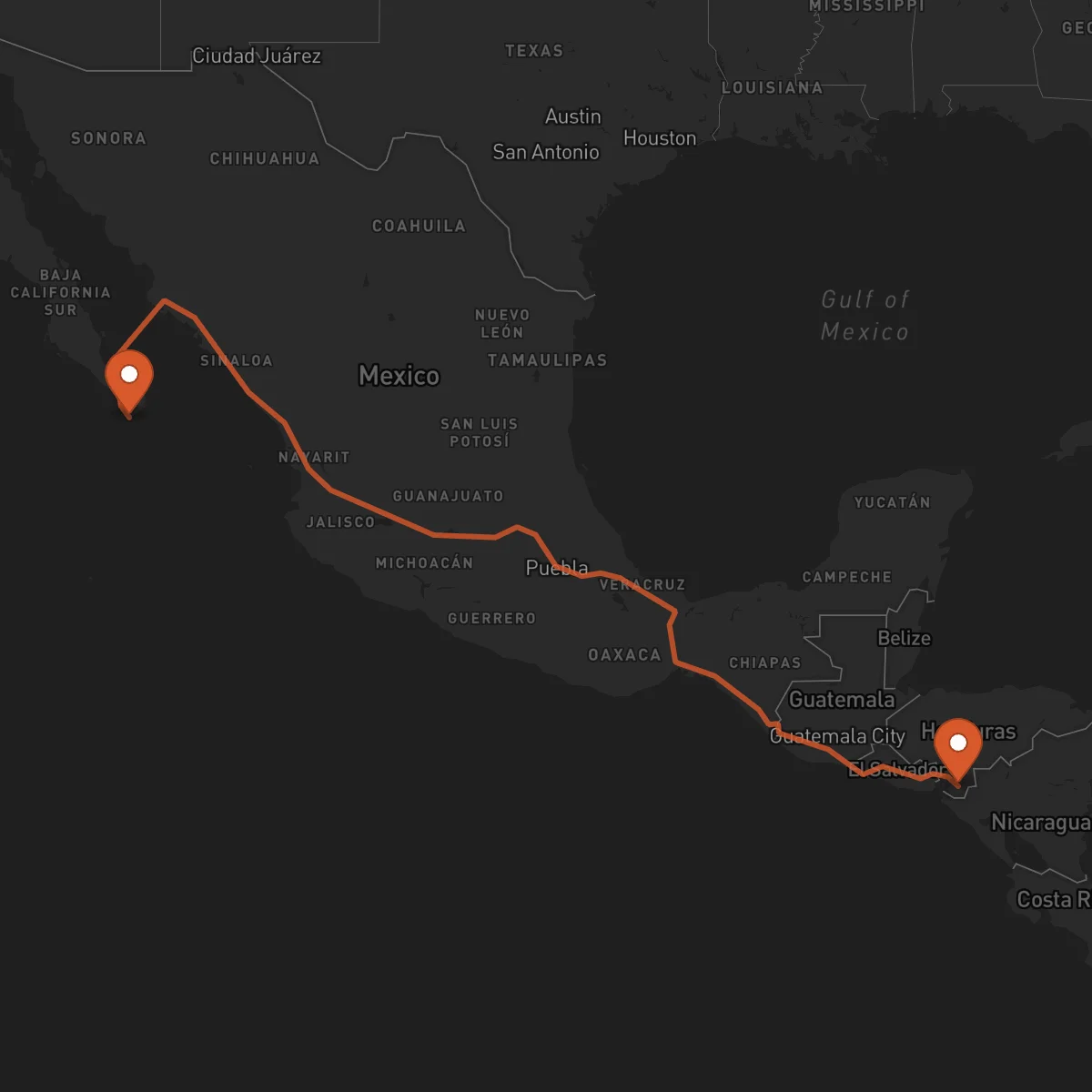 Ruta Choluteca - Los Cabos