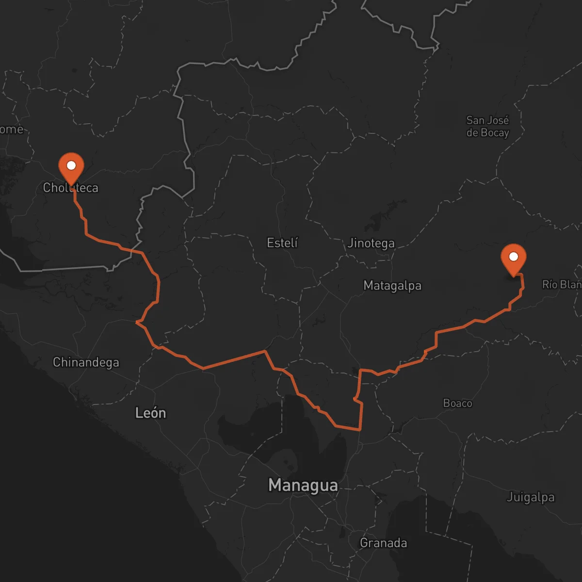Ruta Choluteca - Matagalpa