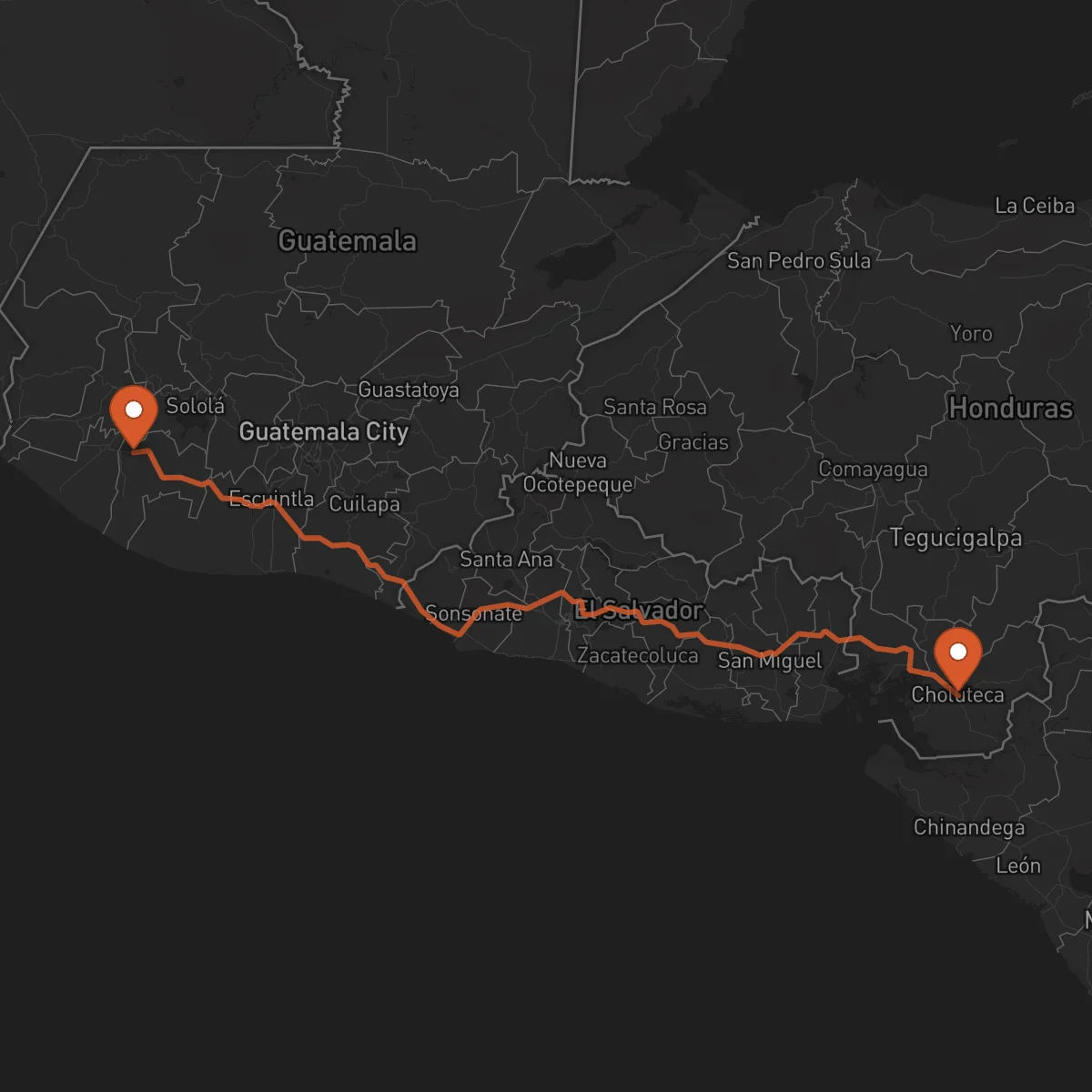 Ruta Choluteca - Mazatenango