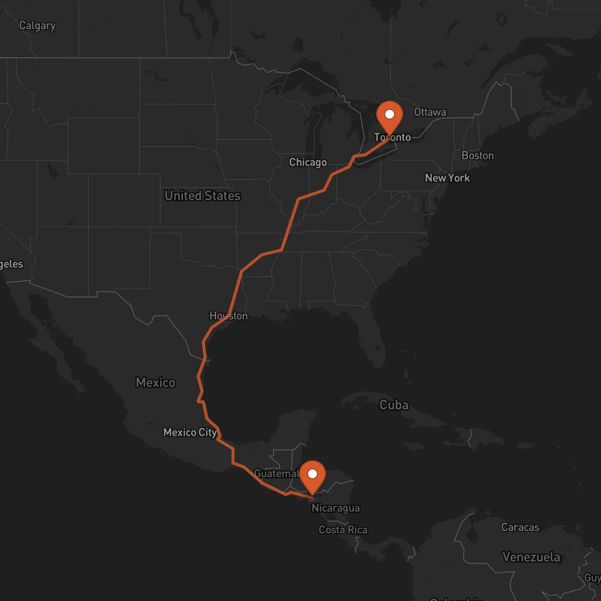 Ruta Choluteca - Mississauga
