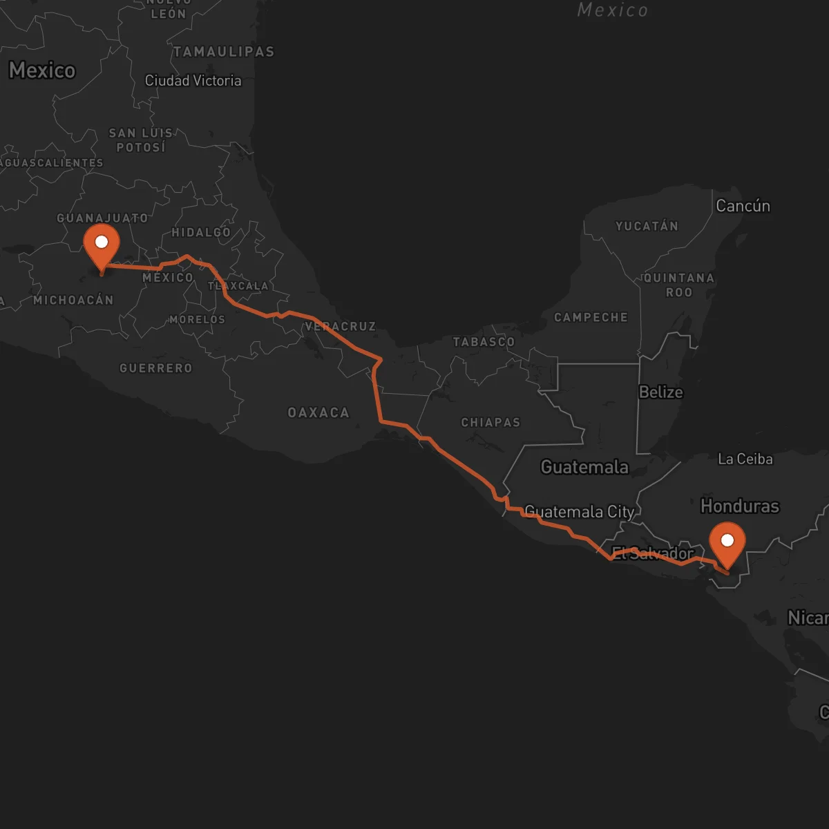 Ruta Choluteca - Morelia