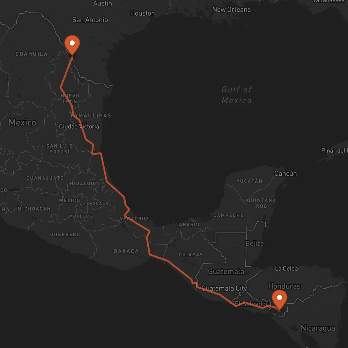 Ruta Choluteca - Nuevo Laredo