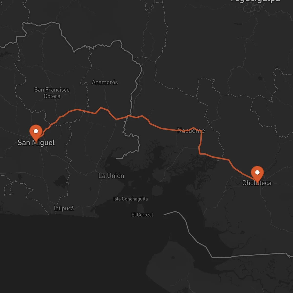 Ruta Choluteca - San Miguel