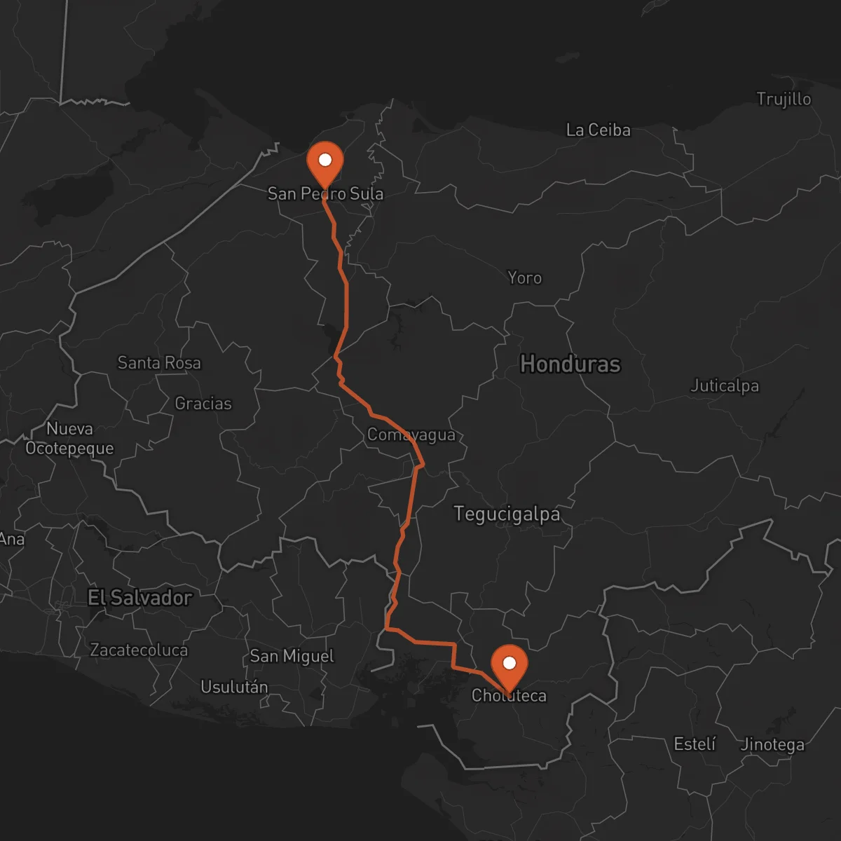 Ruta San Pedro Sula - Choluteca